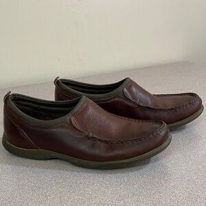 Sperry Top Sider Women’s Dark Brown Leather Slip-Ons